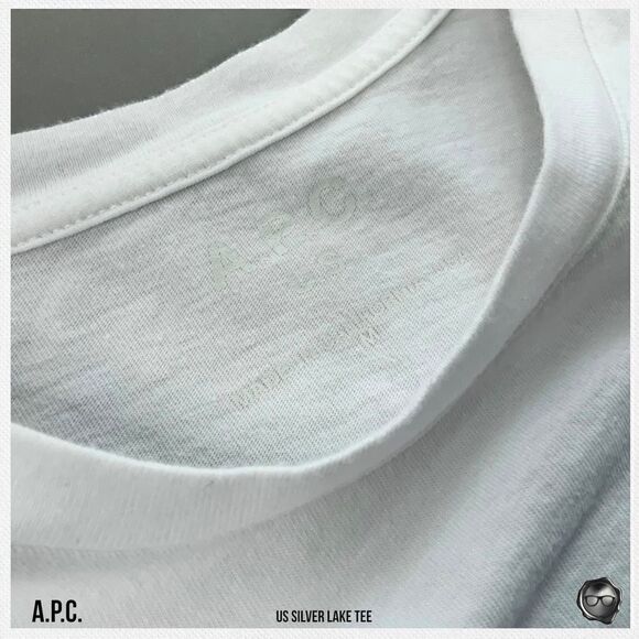 A.P.C. SILVER LAKE T-SHIRT IN WHITE 2017 CAPSULE L.A. RARE MISPRINT UNISEX - Picture 5 of 12